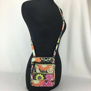 Vera Bradley Crossbody Hipster Purse Ziggy Zinnia